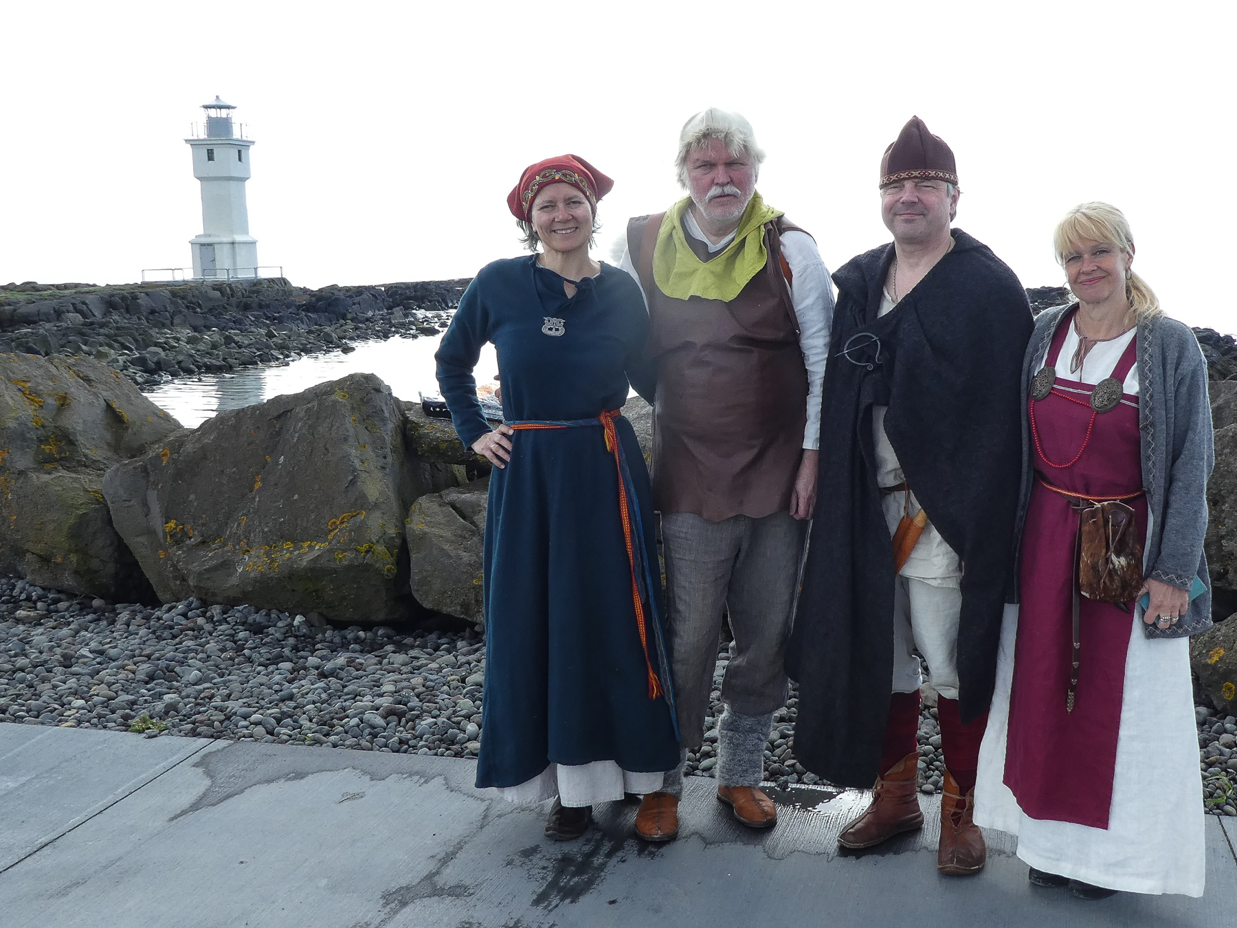Lyra fra Nord including Maria outside Akranes Lighthouse.