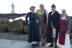 Lyra fra Nord including Maria outside Akranes Lighthouse.